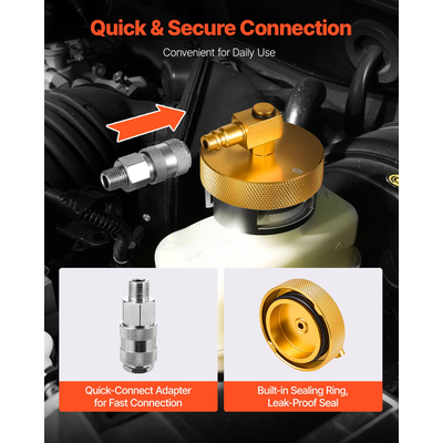 VEVOR 17 Pcs Brake Master Bleeder Kit Σετ αντάπτορα εξαέρωσης φρένων για τα περισσότερα οχήματα