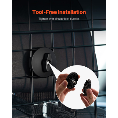 VEVOR Dog Carrier Barrier 35,4&quot;-60,6&quot; Ρυθμιζόμενη πύλη διαιρέτη για κατοικίδια για χώρο φορτίου