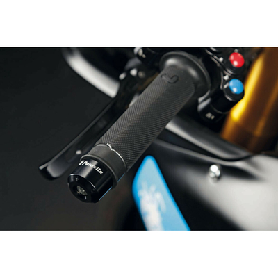 ΑΝΤΙΒΑΡΑ ΤΙΜΟΝΙΟΥ MOTO ΣΕ ΜΑΥΡΟ ΧΡΩΜΑ ΜΕ 3 ΑΝΤΑΠΤΟΡΕΣ ΔΙΑΜΕΤΡΟΥ 14>19,5mm PARAXITE - 2 ΤΕΜ.