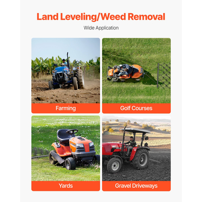 VEVOR Drag Harrow 5,8 x 4,8 ft Chain Harrow ATV γκαζόν για ισοπέδωση τοπίου