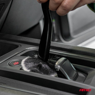 ΒΟΥΡΤΣΑΚΙ ΚΑΘΑΡΙΣΜΟΥ ΓΙΑ ΓΡΙΛΙΕΣ ΜΕ ΠΑΝΑΚΙ ΚΑΘΑΡΙΣΜΟΥ 22cm AMIO - 1 Τεμ.