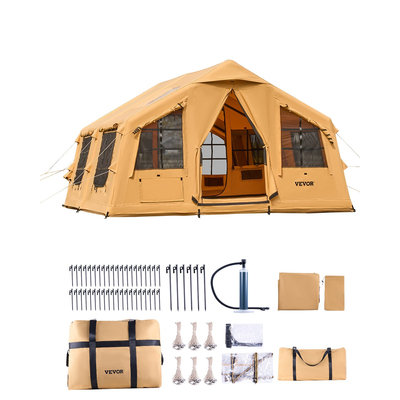 Φουσκωτή σκηνή VEVOR για κάμπινγκ 8-12 ατόμων Glamping σκηνή με αντλία Εύκολη ρύθμιση