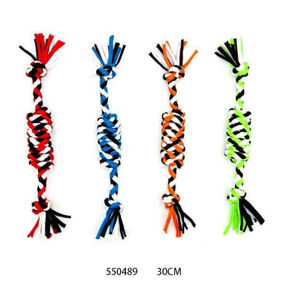 Παιχνίδι σκύλου σχοινί με κόμπους - 30cm - 12pcs - 550489