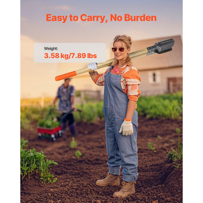 VEVOR Post Hole Digger με ξύλινη λαβή και σημάδια ζυγαριάς 57,5&quot; Hole Digger