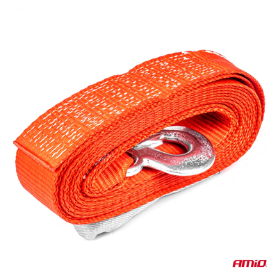 ΙΜΑΝΤΑΣ ΡΥΜΟΥΛΚΗΣΗΣ TOW ROPE H+U 60mm 7000KG ΚΟΚΚΙΝΟ AMIO - 1 τεμ.