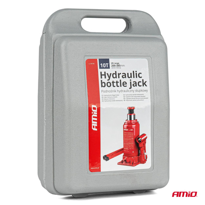 ΓΡΥΛΟΣ ΥΔΡΑΥΛΙΚΟΣ 10 ΤΟΝΩΝ (10.000kg) ΑΝΥΨΩΣΗ: 200-385mm ΜΕ ΒΑΛΙΤΣΑΚΙ AMIO - 1 τεμ.