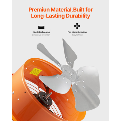 VEVOR 14&quot; Gable Mount Fan 1300 CFM Attic Vent Ανεμιστήρας με Ρυθμιζόμενο Θερμοστάτη