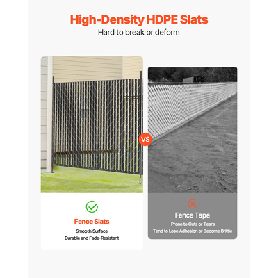 VEVOR φράχτη με συνδέσμους αλυσίδας Privacy πηχάκια μονού τοίχου για 6&#039; ψηλό φράχτη κάτω κλειδαριά