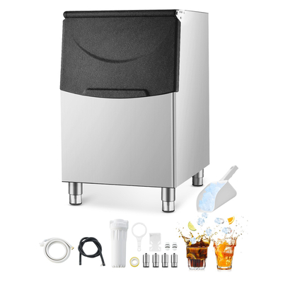 Κάδος αποθήκευσης VEVOR Commercial Ice Maker Δοχείο πάγου από ανοξείδωτο ατσάλι χωρητικότητας 250 lbs