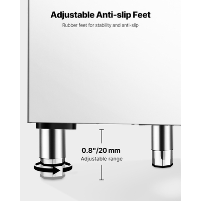 Κάδος αποθήκευσης VEVOR Commercial Ice Maker Δοχείο πάγου χωρητικότητας 250 lbs με φίλτρο