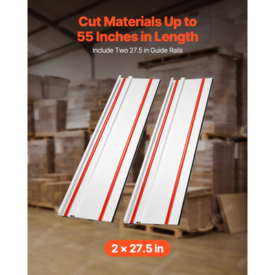 VEVOR οδηγός πριονιού τροχιάς Ράγα 55 σε 1 Εφαρμογή σύνδεσης Makita Festool WEN Πριόνια τροχιάς