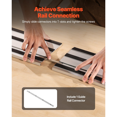 VEVOR οδηγός πριονιού τροχιάς Ράγα 55 σε 1 Εφαρμογή σύνδεσης Makita Festool WEN Πριόνια τροχιάς