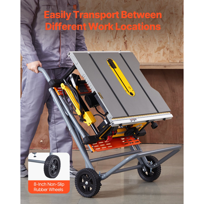 VEVOR φορητό επιτραπέζιο πριόνι βάσης με ρόδες 350 λίβρες Χωρητικότητα φόρτωσης Αναδιπλούμενο σε κύλιση