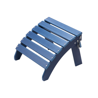 VEVOR Adirondack Ottoman 18,7L x 18,9W x 13,8H Inch HDPE Πτυσσόμενο υποπόδιο μπλε
