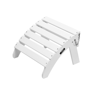 VEVOR Adirondack Ottoman 17,7L x 19,7W x 13,8H ίντσες HDPE Πτυσσόμενο υποπόδιο λευκό