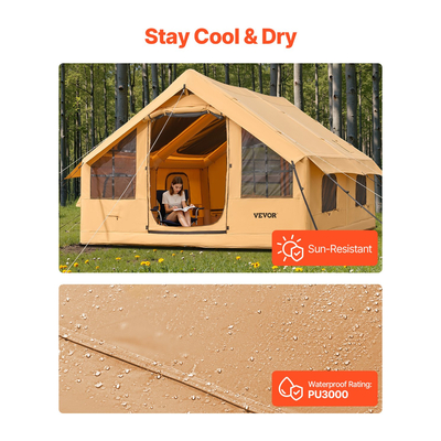 Φουσκωτή σκηνή VEVOR για Κάμπινγκ 5-8 Άτομα Glamping Σκηνή με Αντλία Εύκολη ρύθμιση