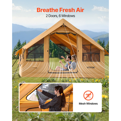 Φουσκωτή σκηνή VEVOR για Κάμπινγκ 5-8 Άτομα Glamping Σκηνή με Αντλία Εύκολη ρύθμιση