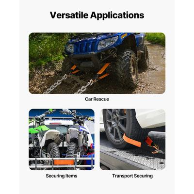 Ιμάντες άξονα VEVOR Ιμάντες σύνδεσης άξονα D Δαχτυλίδι 2 σε x 3,2 πόδια για φορτηγό με ρυμουλκούμενο