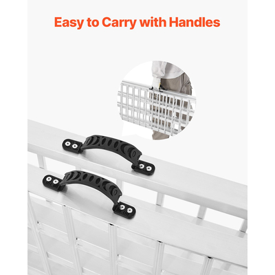 VEVOR 1000 lbs Ράμπες αλουμινίου 1 τμχ Ράμπες φόρτωσης βαρέως τύπου με λαβές