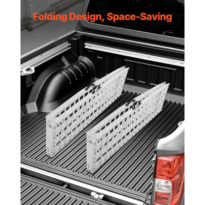 VEVOR 2000 lbs Ράμπες αλουμινίου 2 τμχ Ράμπες φόρτωσης βαρέως τύπου με λαβές