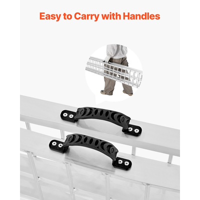 VEVOR 600 lbs Ράμπες αλουμινίου 1 τμχ Ράμπες φόρτωσης βαρέως τύπου με λαβές