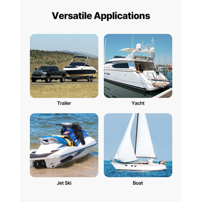 Πτυσσόμενοι ιμάντες με καστάνια VEVOR Ιμάντες δεσίματος 2 σε x 2 πόδια για σκάφος (2 πακέτο)