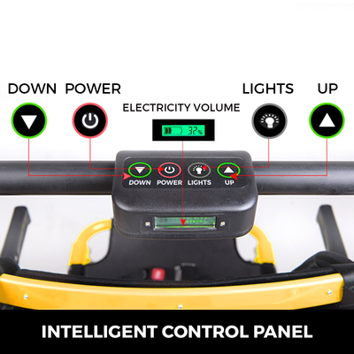 VEVOR Electric Stair Climbing Wheelchair 180kg 396LBS Load Capacity Evacuation Stair Chair EMS Stair Chair Ηλεκτρικό αναπηρικό αμαξίδιο βαρέως τύπου (κίτρινο)