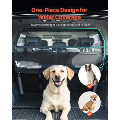 VEVOR Dog Car Barrier 46" Wide Divier Car for Cargo Vehicle Barrier Pet Barrier