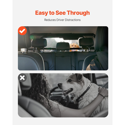 VEVOR Dog Car Barrier 46" Wide Divier Car for Cargo Vehicle Barrier Pet Barrier