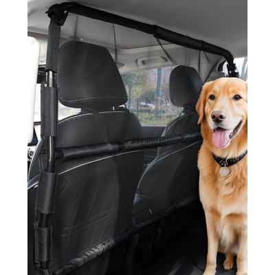 VEVOR Dog Car Barrier 56" Ευρεία μπροστινά καθίσματα Εγκατάσταση Διαχωριστικό αυτοκινήτου για SUV
