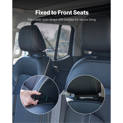 VEVOR Dog Car Barrier 50" Wide μπροστινά καθίσματα Εγκατάσταση Διαχωριστικό αυτοκινήτου για SUV