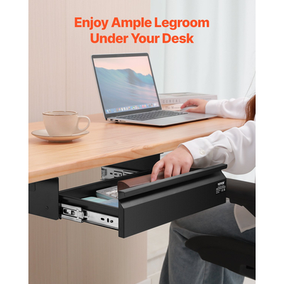 VEVOR 40 cm Ατζέντα Συρτάρι κάτω από το γραφείο Συρτάρι Εξοικονόμηση χώρου οικιακού γραφείου