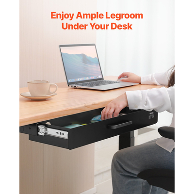 VEVOR 58 cm Ατζέντα Συρτάρι κάτω από το γραφείο Συρτάρι Εξοικονόμηση χώρου οικιακού γραφείου
