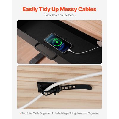 VEVOR 58 cm Ατζέντα Συρτάρι κάτω από το γραφείο Συρτάρι Εξοικονόμηση χώρου οικιακού γραφείου