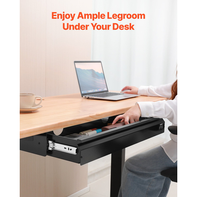 VEVOR 68 cm Συρτάρι κάτω από το γραφείο Διοργανωτής Συρτάρι Εξοικονόμηση χώρου οικιακού γραφείου