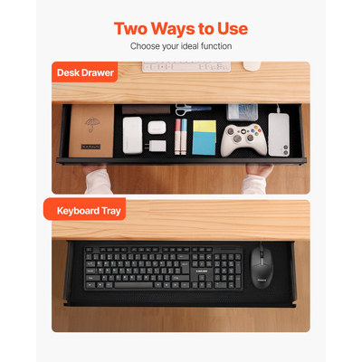 VEVOR 33" Under Desk Organizer Συρτάρι Συρτάρι εξοικονόμηση χώρου Γραφείο σπιτιού