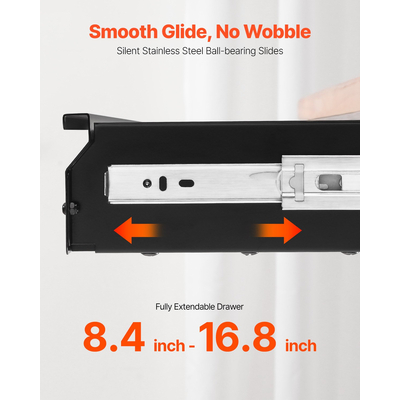 VEVOR 33" Under Desk Organizer Συρτάρι Συρτάρι εξοικονόμηση χώρου Γραφείο σπιτιού