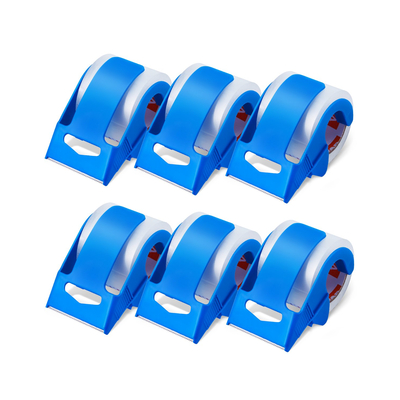 VEVOR Packing Tape 6 Rolls 25 Yards Clear Shipping Tape with Dispenser 2,7 Mil