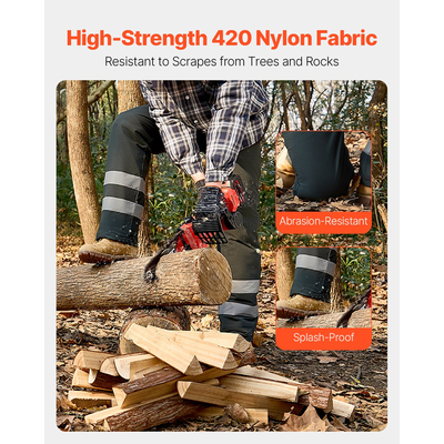 VEVOR Αλυσοπρίονο Chaps 41,3" Στυλ περιτύλιξης Αλυσοπρίονο Ασφαλείας Κεφάλαια Κατηγορίας A Medium