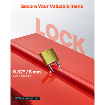 VEVOR Εργαλειοθήκη 14 ιντσών 2 επιπέδων 3 δίσκου Πτυσσόμενη εργαλειοθήκη πρόβολου με λαβή