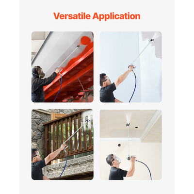 Πιστόλι βαφής VEVOR Airless και κιτ λάστιχου 3600PSI με φίλτρα προέκτασης