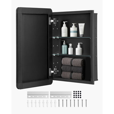VEVOR Medicine Cabinet 16" x 24" Mirror Medicine Cabinet Ρυθμιζόμενα ράφια