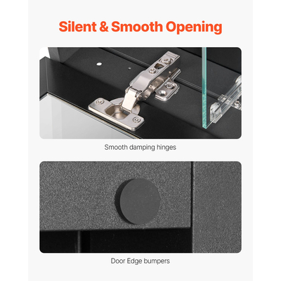 VEVOR Medicine Cabinet 24" x 30" Mirror Medicine Cabinet Ρυθμιζόμενα ράφια