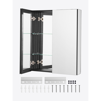 VEVOR Medicine Cabinet 26" x 30" Mirror Medicine Cabinet Ρυθμιζόμενα ράφια