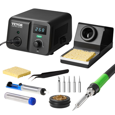 VEVOR Soldering Iron Station 70W LCD Κιτ σταθμού συγκόλλησης 122°F-932°F