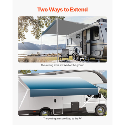 VEVOR 18&#039; RV Replacement Awning Manual Τέντα ρυμουλκούμενου για τα περισσότερα DC12V RV