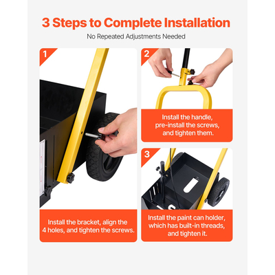 VEVOR Striping Line Marking Machine 24 x 13 x 35,4 in Striping Machine Machine Black