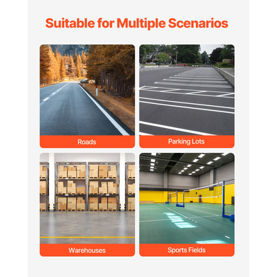 VEVOR Striping Line Marking Machine 24 x 13 x 35,4 in Striping Machine Machine Black