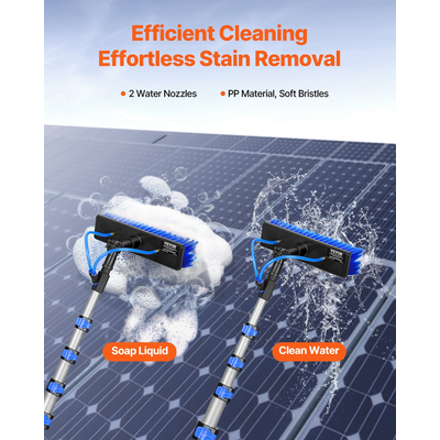 VEVOR Water Fed Pole Kit 7,3m Solar Panel Cleaning Pole with Extendable Handle