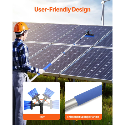 VEVOR Water Fed Pole Kit 6m Solar Panel Cleaning Stole with επεκτεινόμενη λαβή
